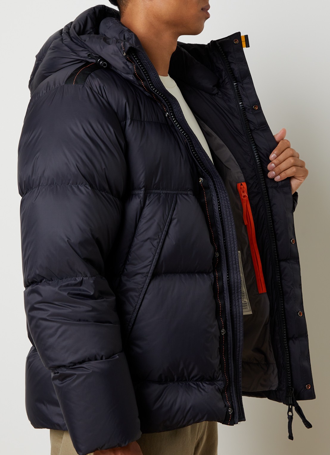 Parajumpers Cloud puffer jas met donsvulling en ritszakken - detail 5 zwart
