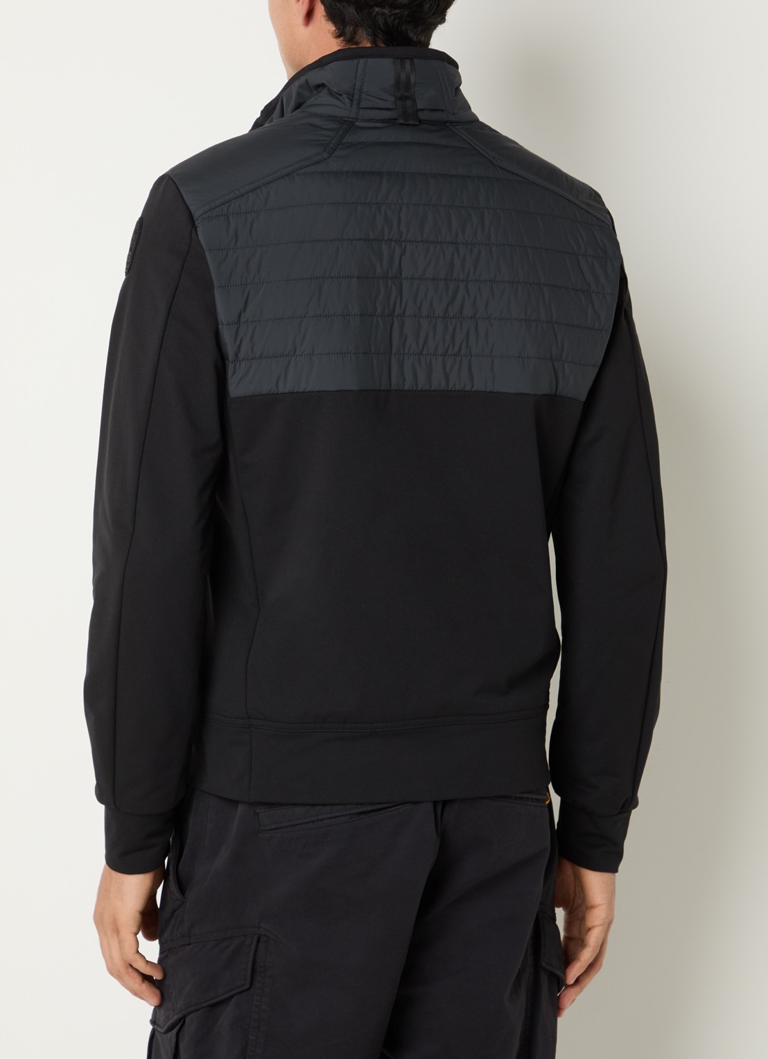 Parajumpers Douglas softshell jack met borstzak - achterkant 4 zwart