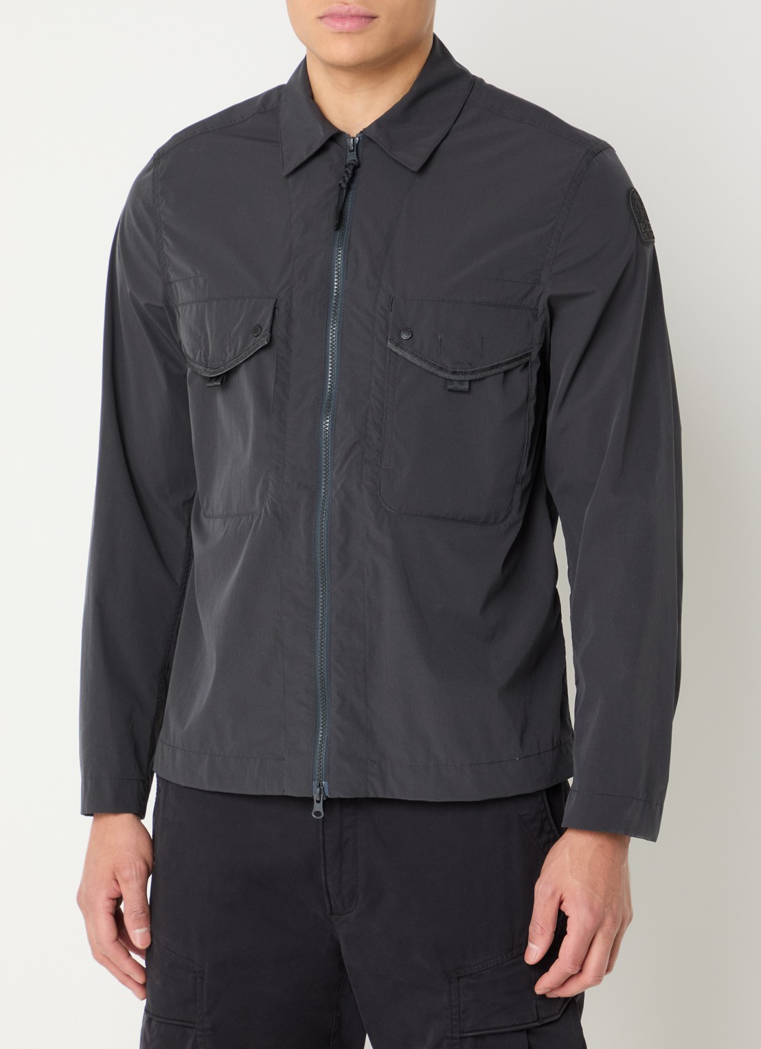 Parajumpers Elgin jack met klepzakken - detail antraciet