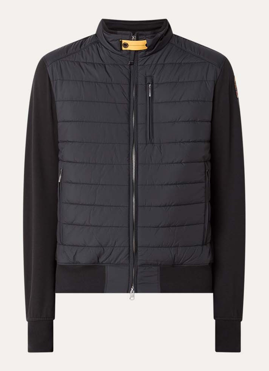 Parajumpers Elliot gewatteerd jack met donsvulling - voorkant zwart