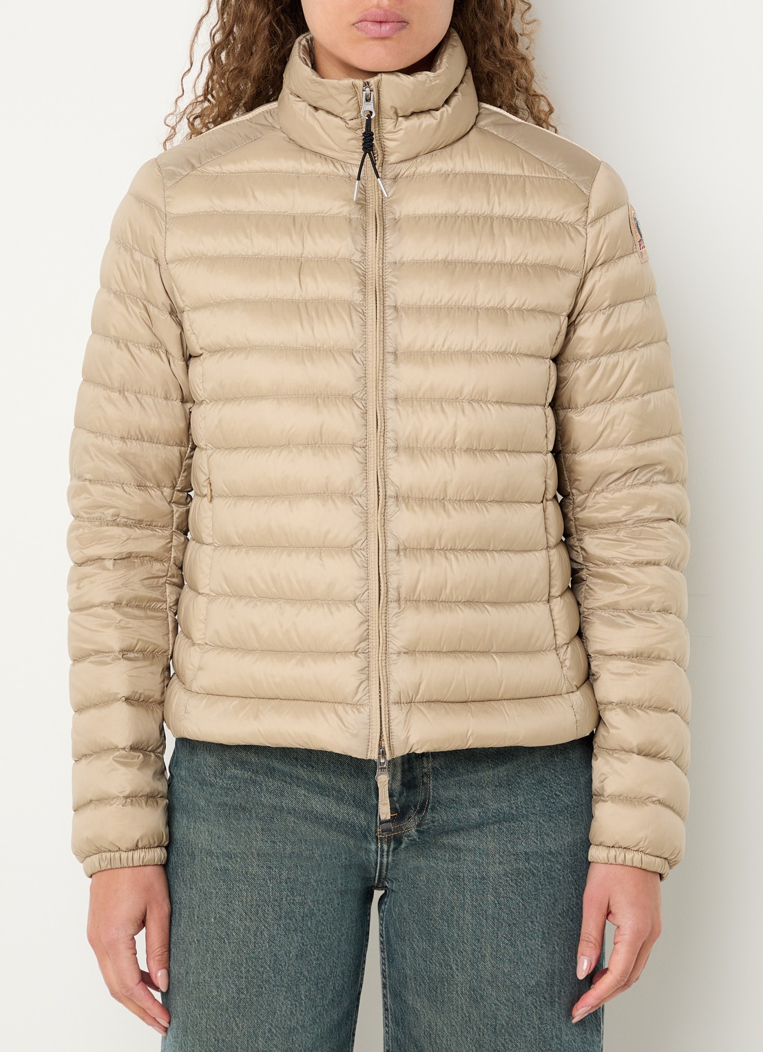 Parajumpers Emilia puffer jack met donsvulling - detail beige