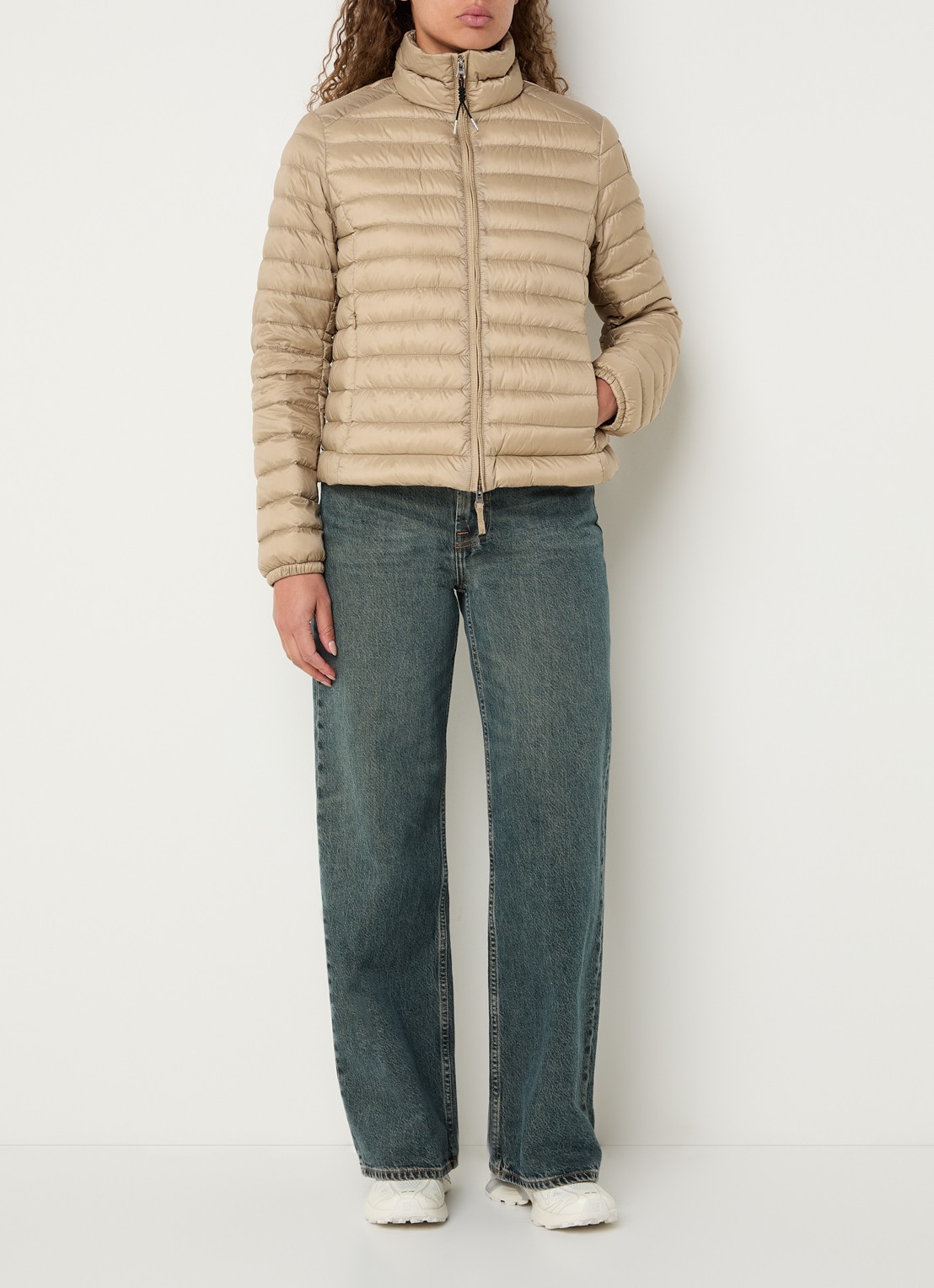Parajumpers Emilia puffer jack met donsvulling - voorkant 4 beige