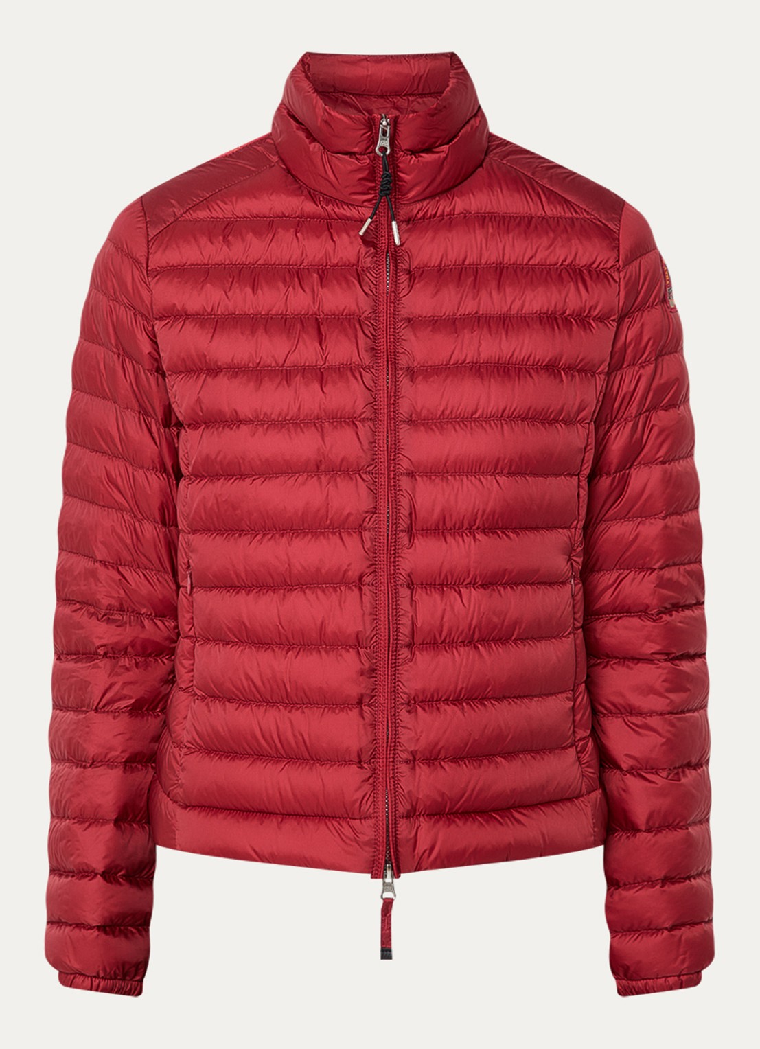Parajumpers Emilia puffer jack met donsvulling - voorkant bordeauxrood