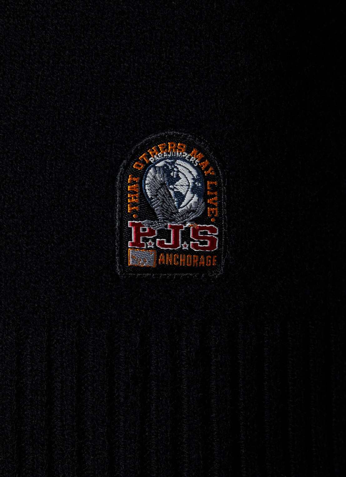 Parajumpers Fijngebreide trui in wolblend met borstzak - detail 2 zwart