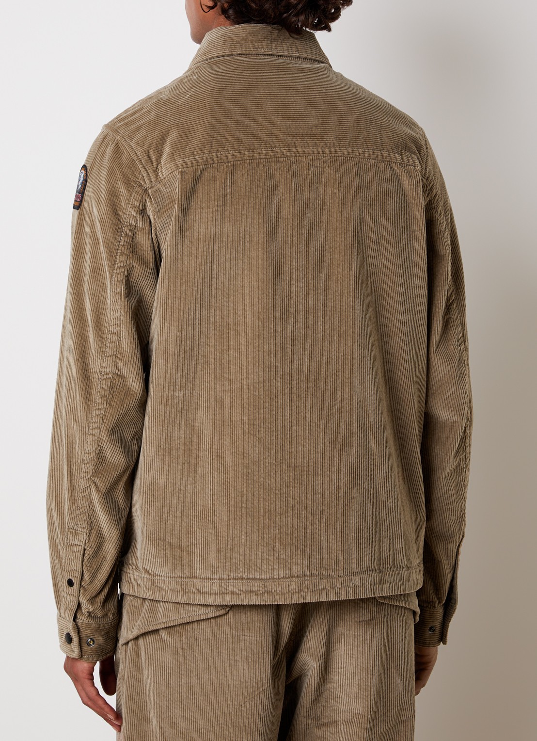 Parajumpers Galross overshirt van corduroy - achterkant 5 zand