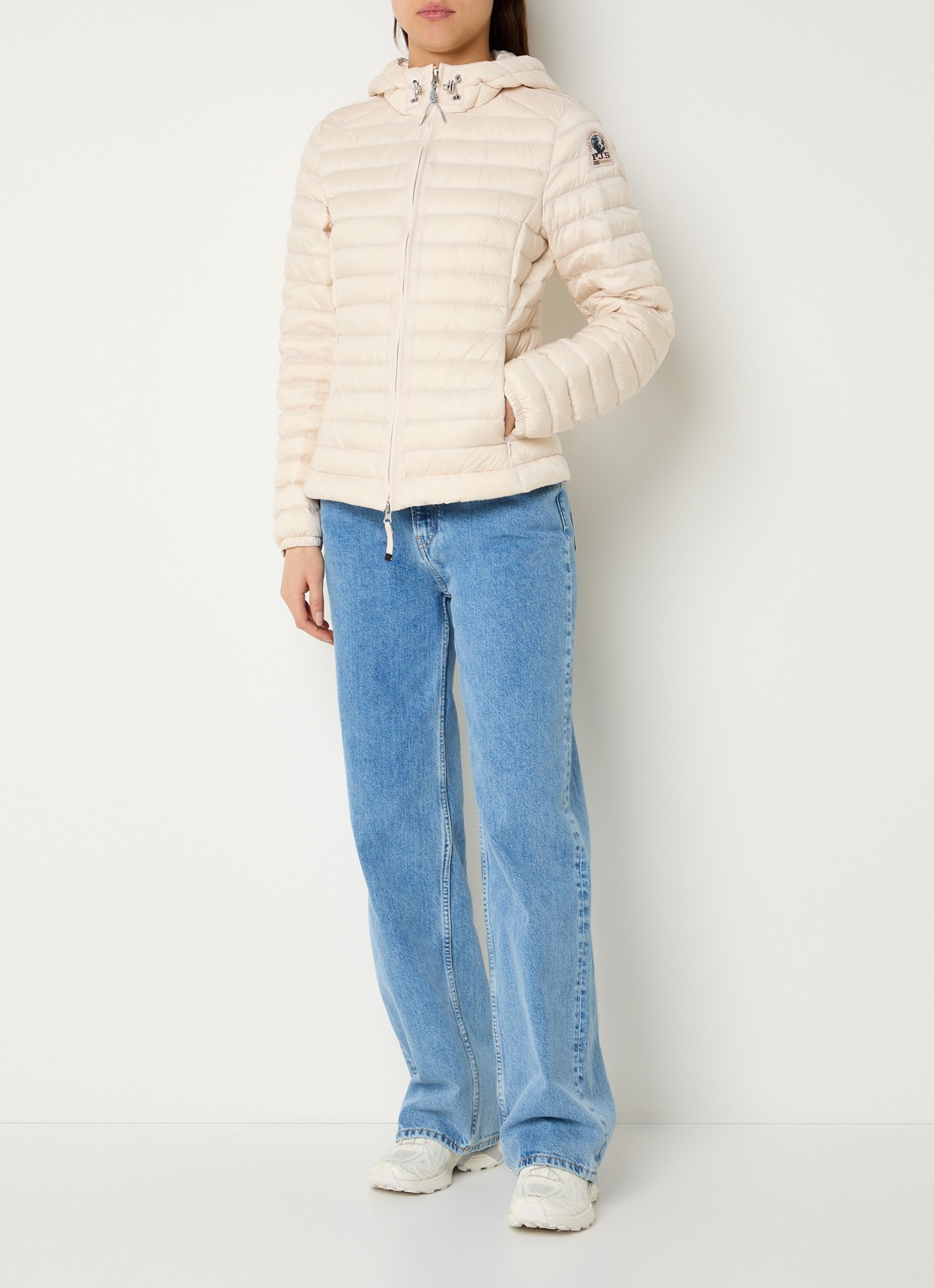 Parajumpers Genie puffer jack met donsvulling - voorkant 4 wit