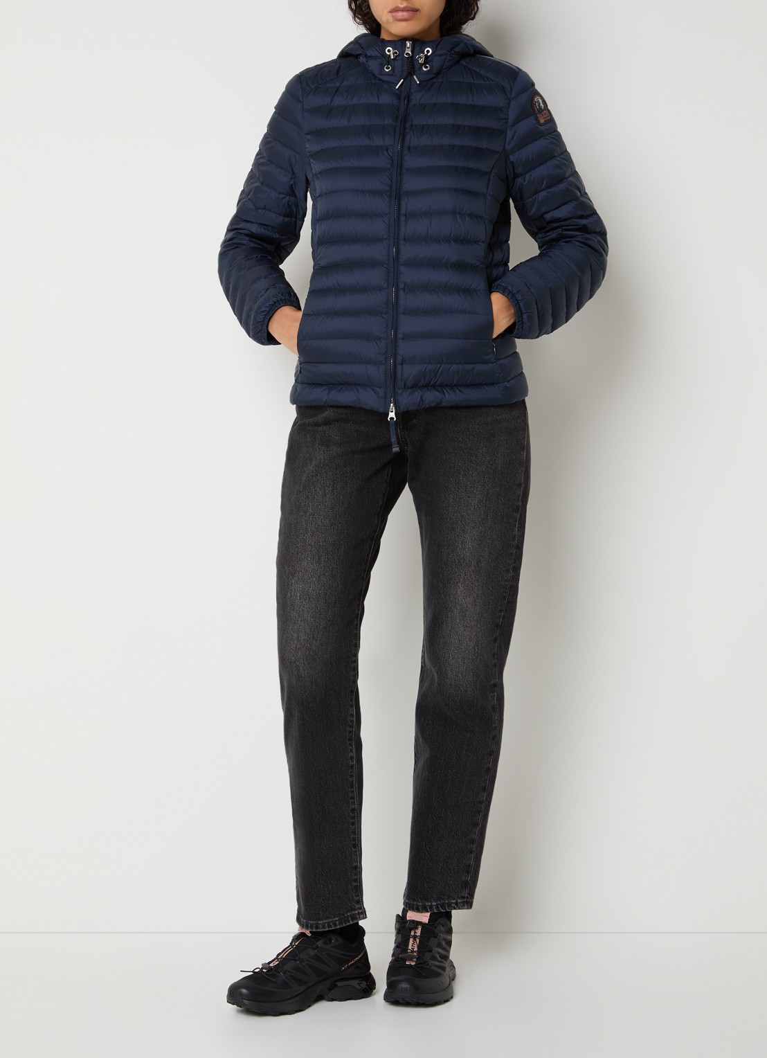 Parajumpers Genie puffer jack met donsvulling - voorkant 3 donkerblauw