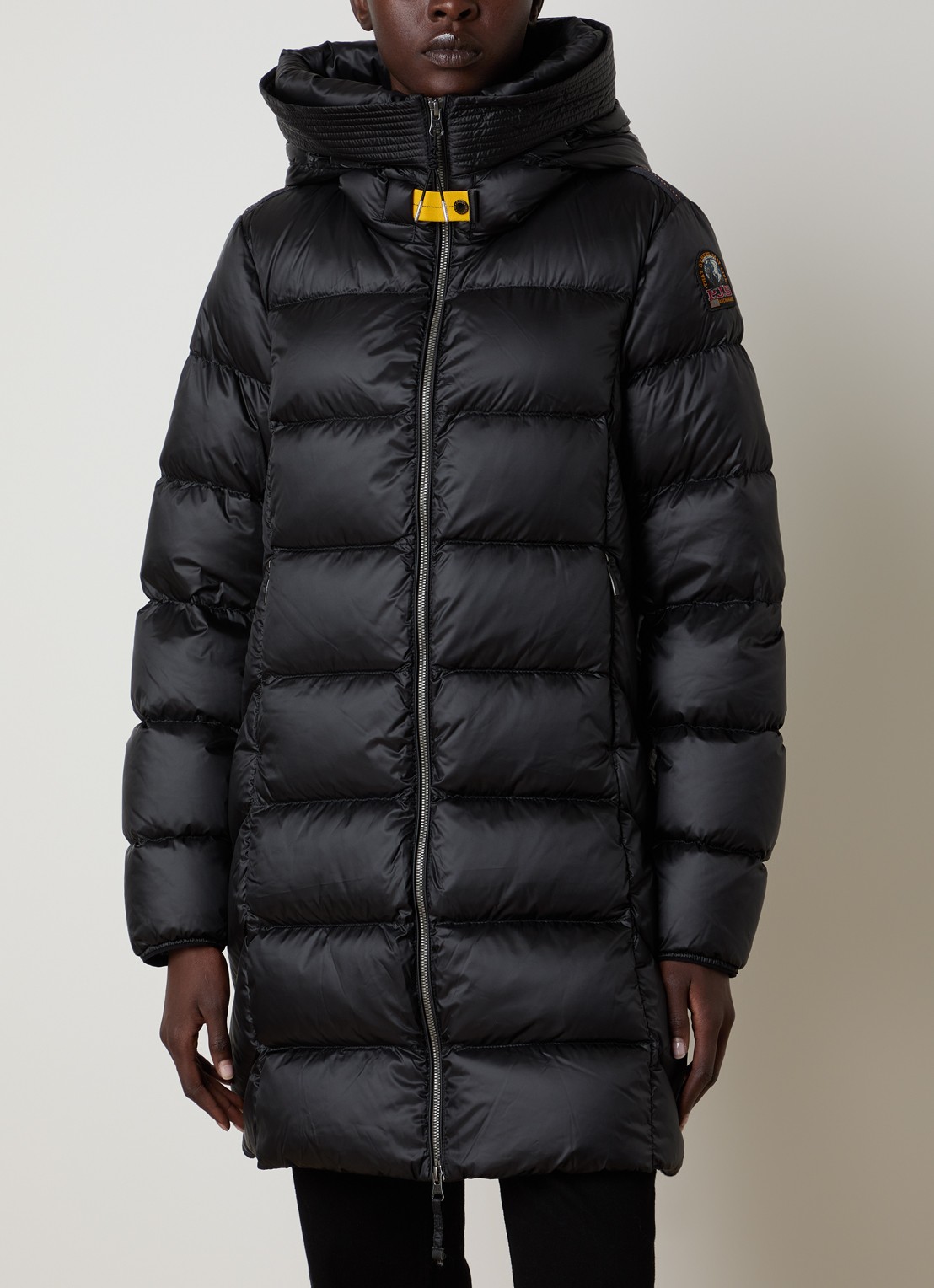 Parajumpers Gewatteerde puffer jas met donsvulling - detail zwart