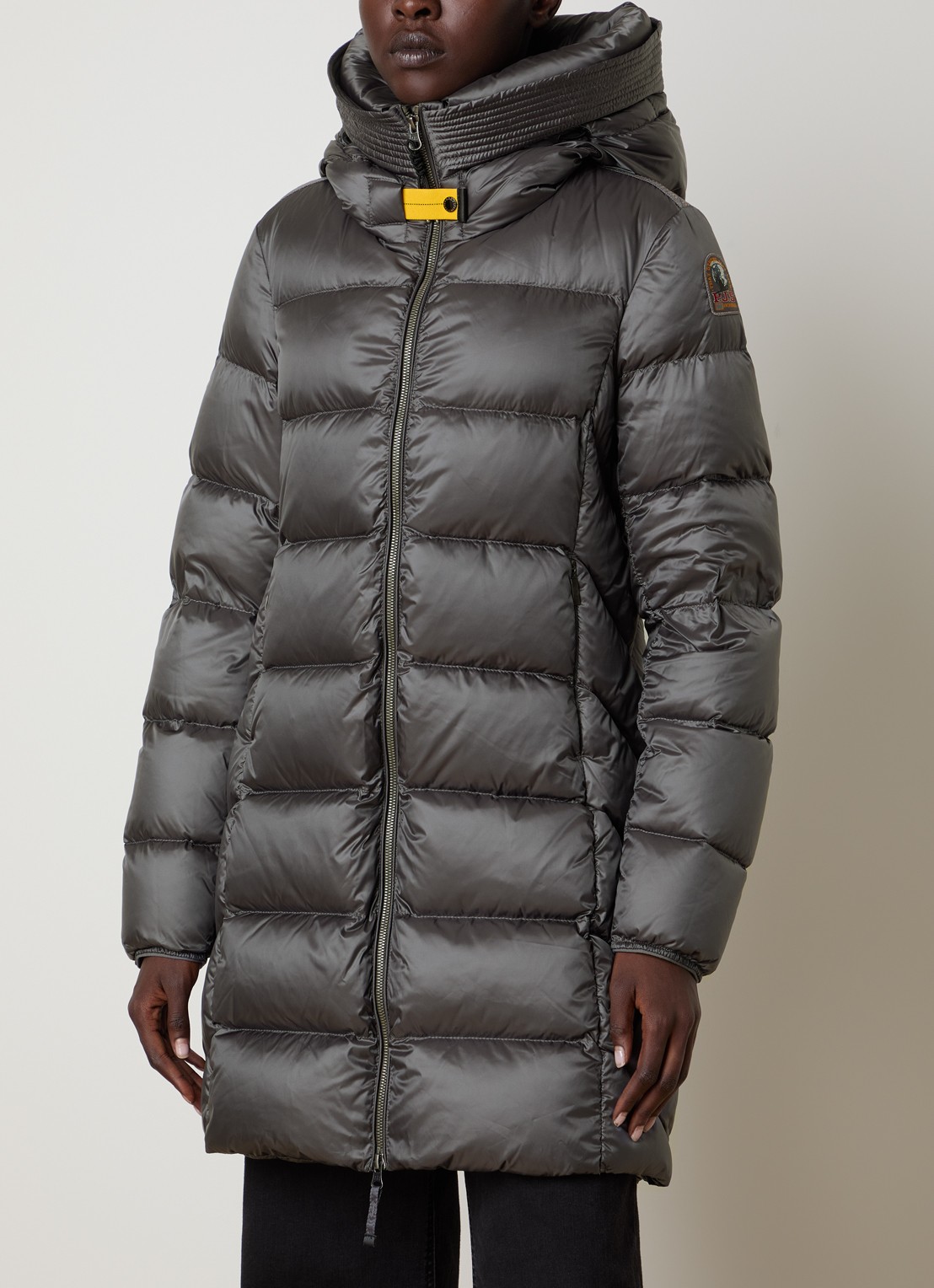 Parajumpers Gewatteerde puffer jas met donsvulling - detail 2 grijs