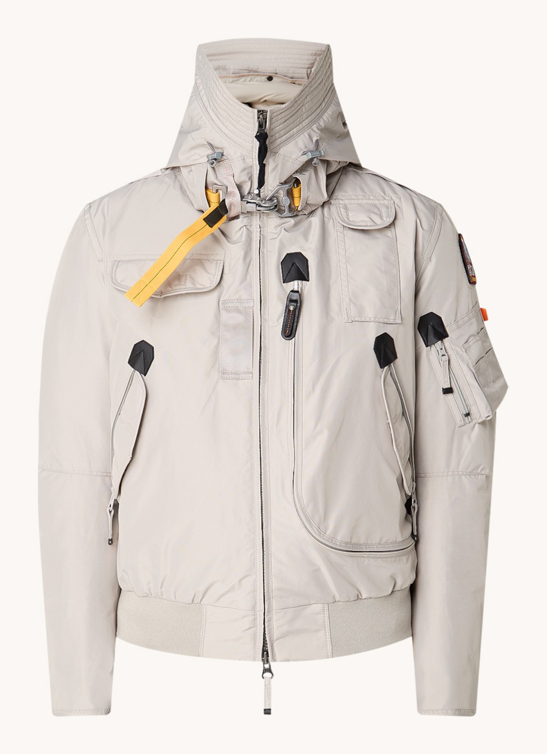Parajumpers Gobi bomberjack met donsvulling en uitneembare voering - voorkant 2 beige