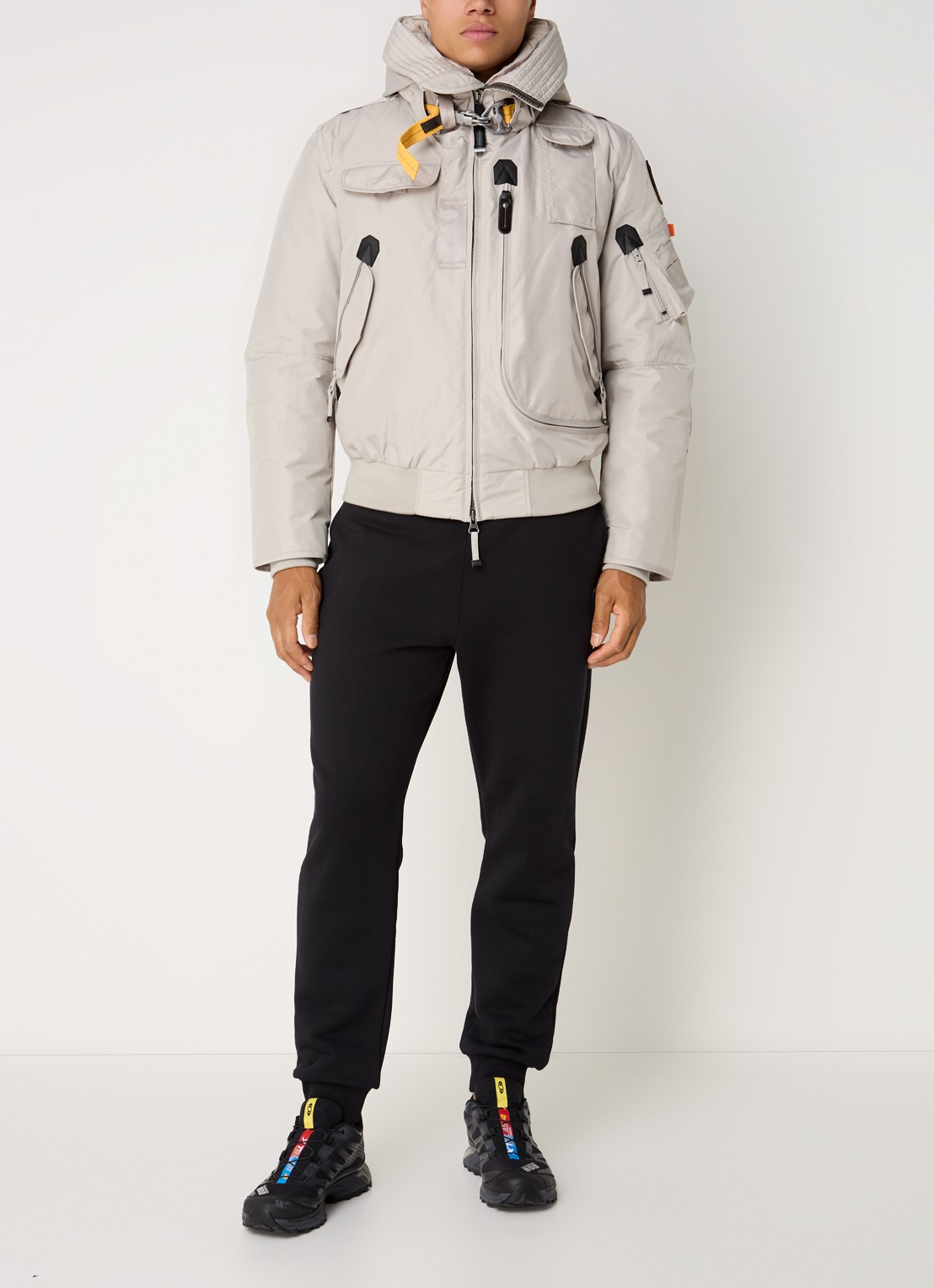 Parajumpers Gobi bomberjack met donsvulling en uitneembare voering - voorkant 3 beige