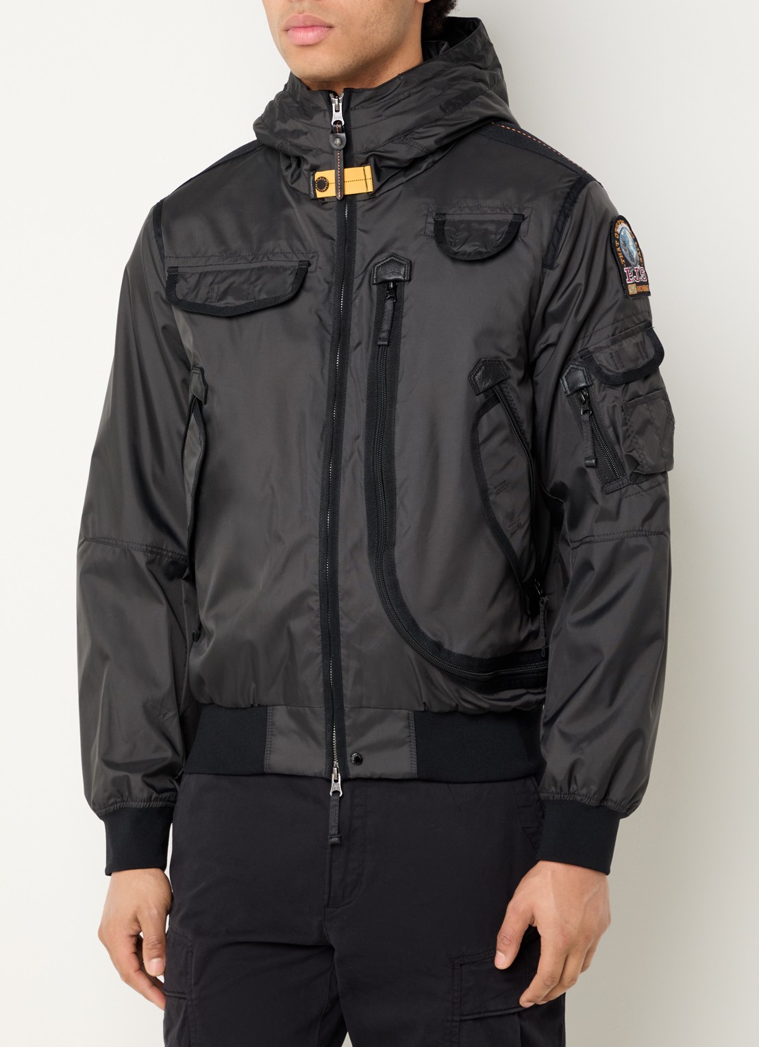 Parajumpers Gobi gewatteerd jack met donsvulling en capuchon - detail 4 beige