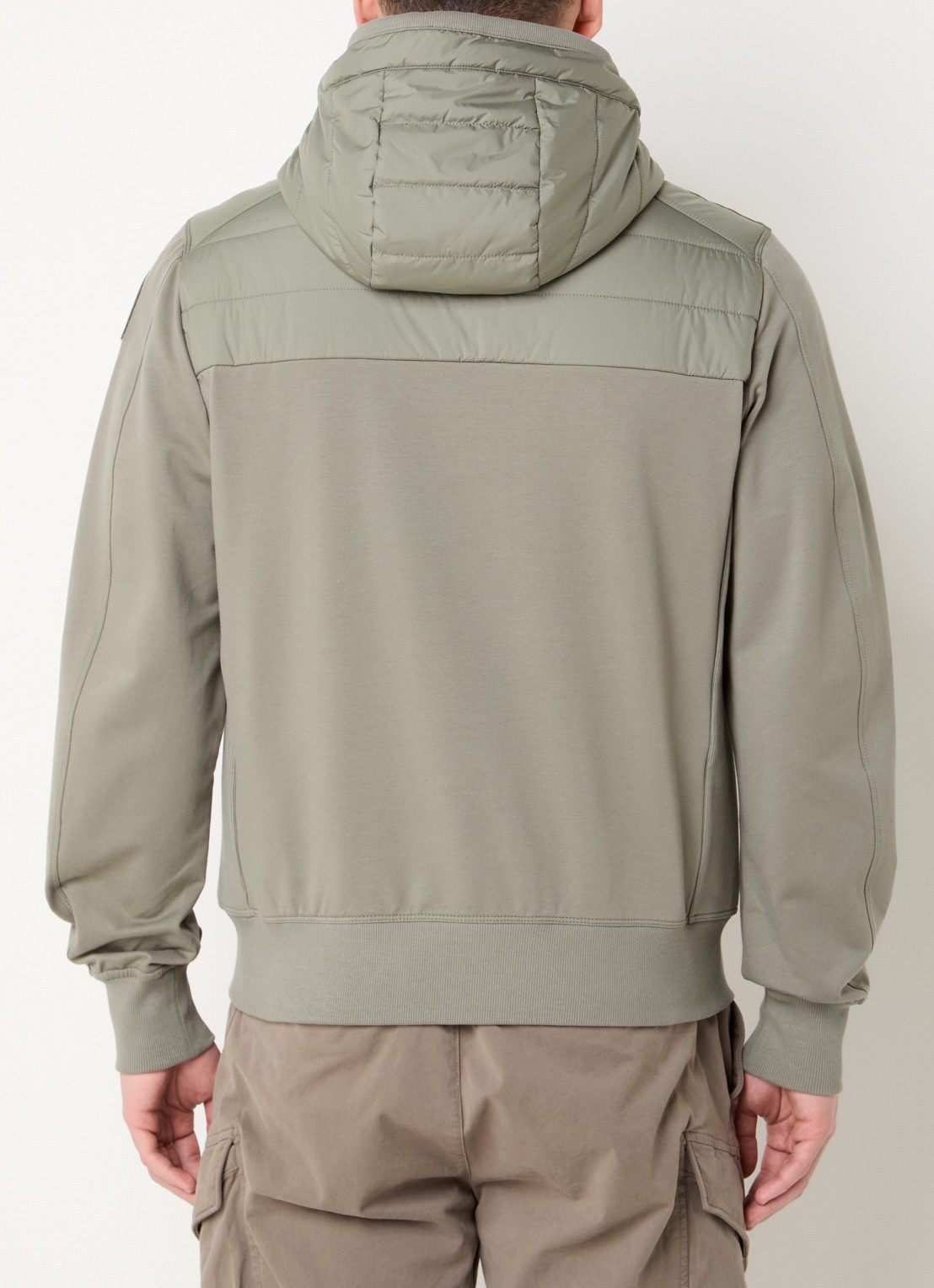 Parajumpers Ivor gewatteerd jack met logoborduring - achterkant 2 legergroen