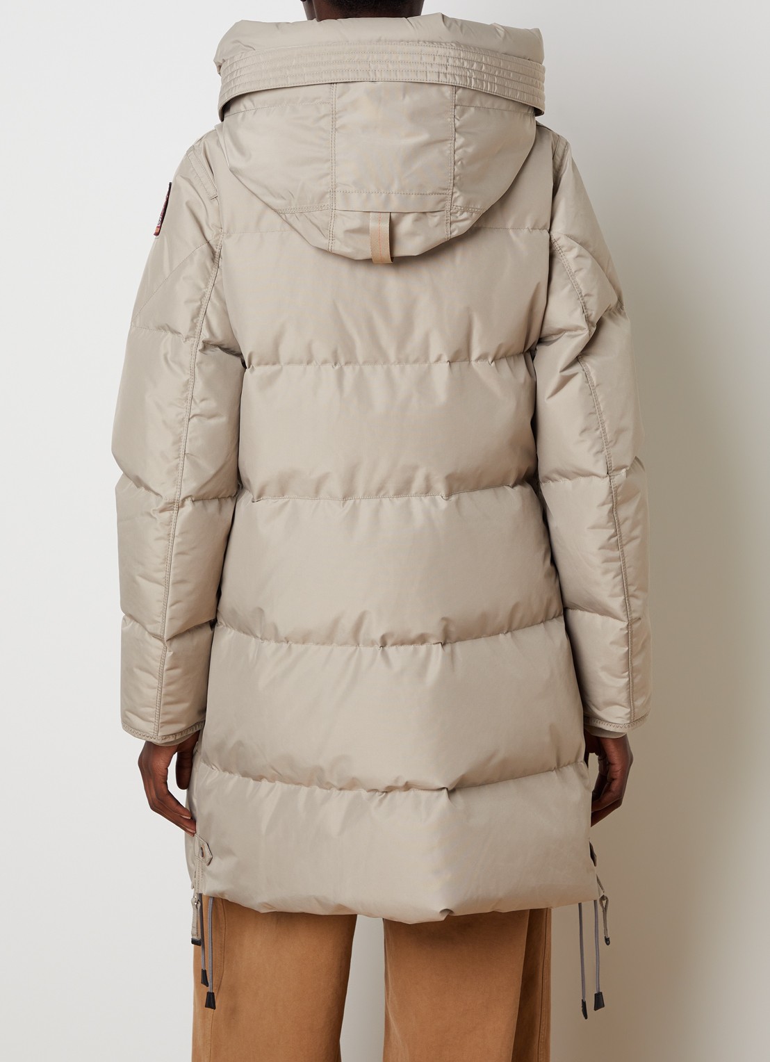 Parajumpers Jas met donsvulling en opgestikte zakken - achterkant lichtgrijs