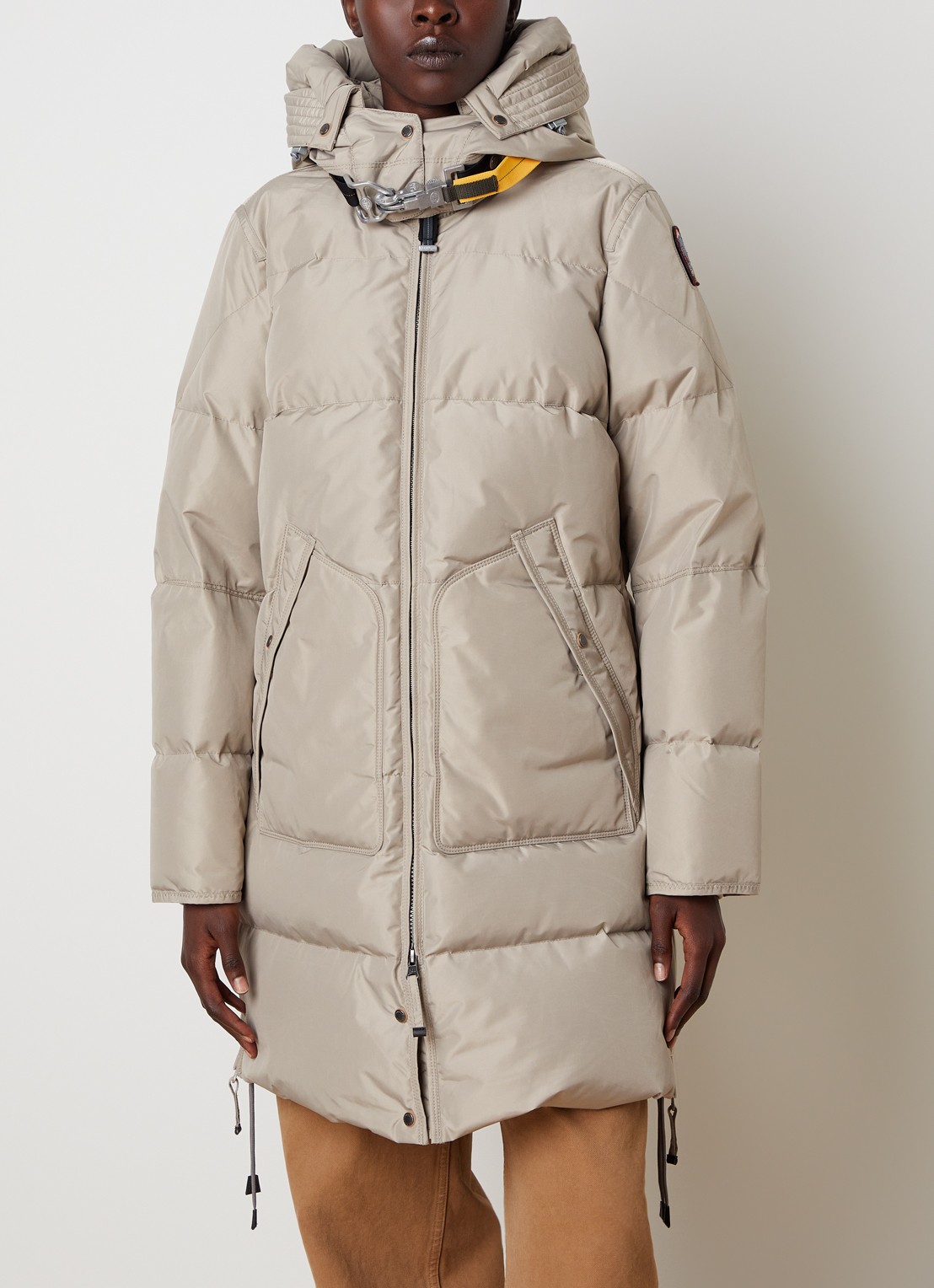 Parajumpers Jas met donsvulling en opgestikte zakken - detail 4 lichtgrijs
