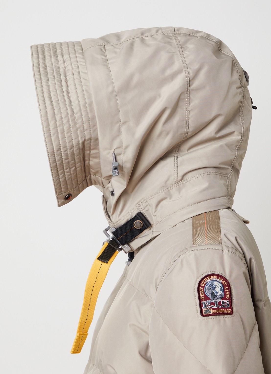 Parajumpers Jas met donsvulling en opgestikte zakken - detail 5 lichtgrijs