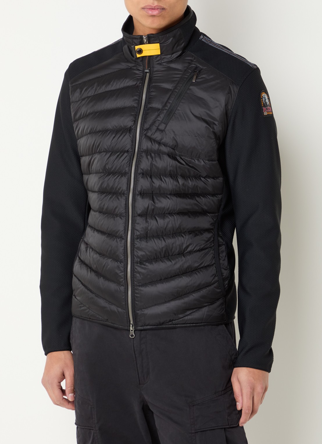 Parajumpers Jayden gewatteerd jack met donsvulling en steekzakken - detail zwart