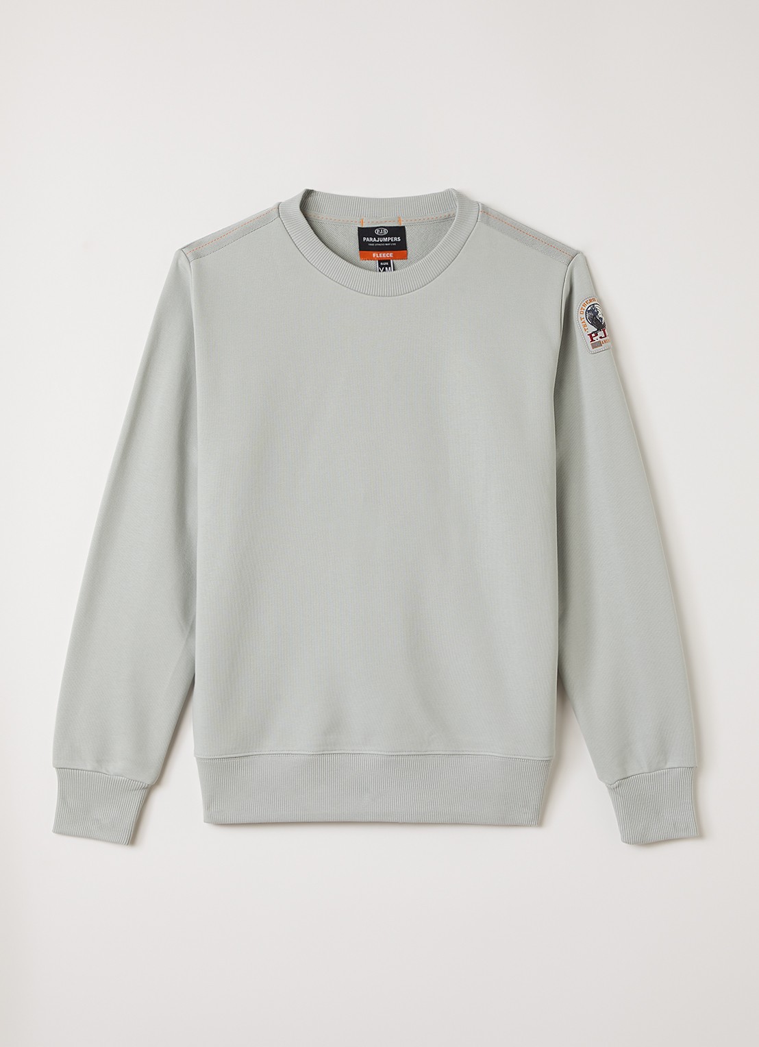 Parajumpers K2 sweater met logo - voorkant grijs