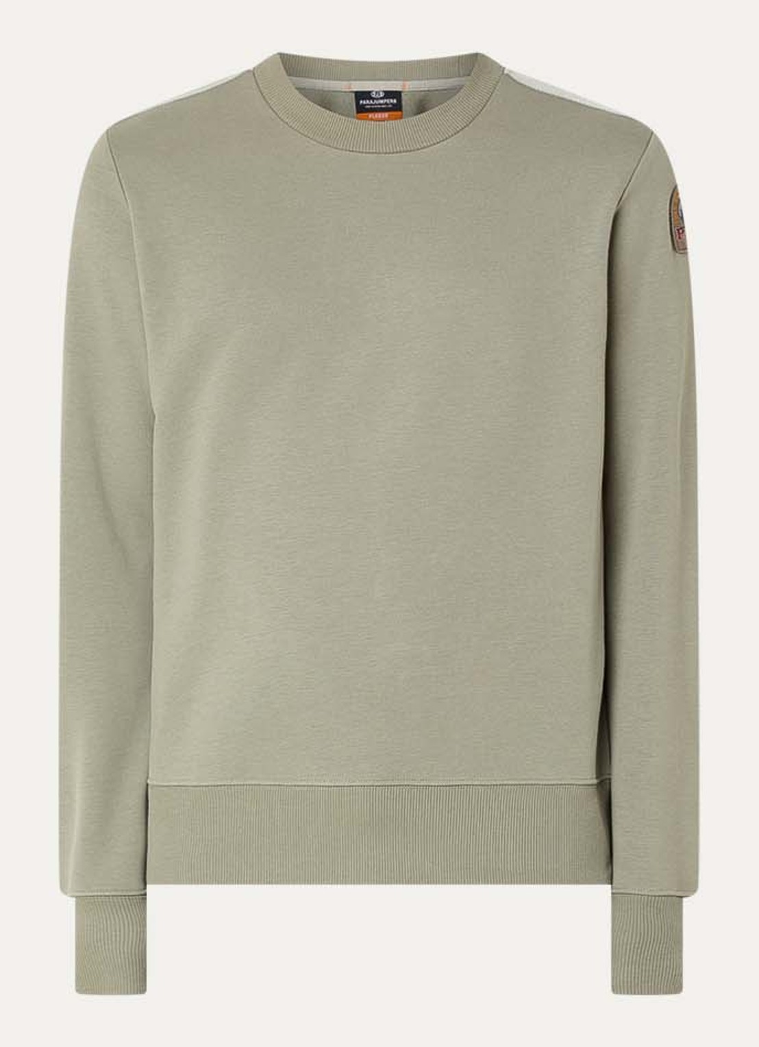 Parajumpers K2 sweater met logo - voorkant 3 lichtgroen