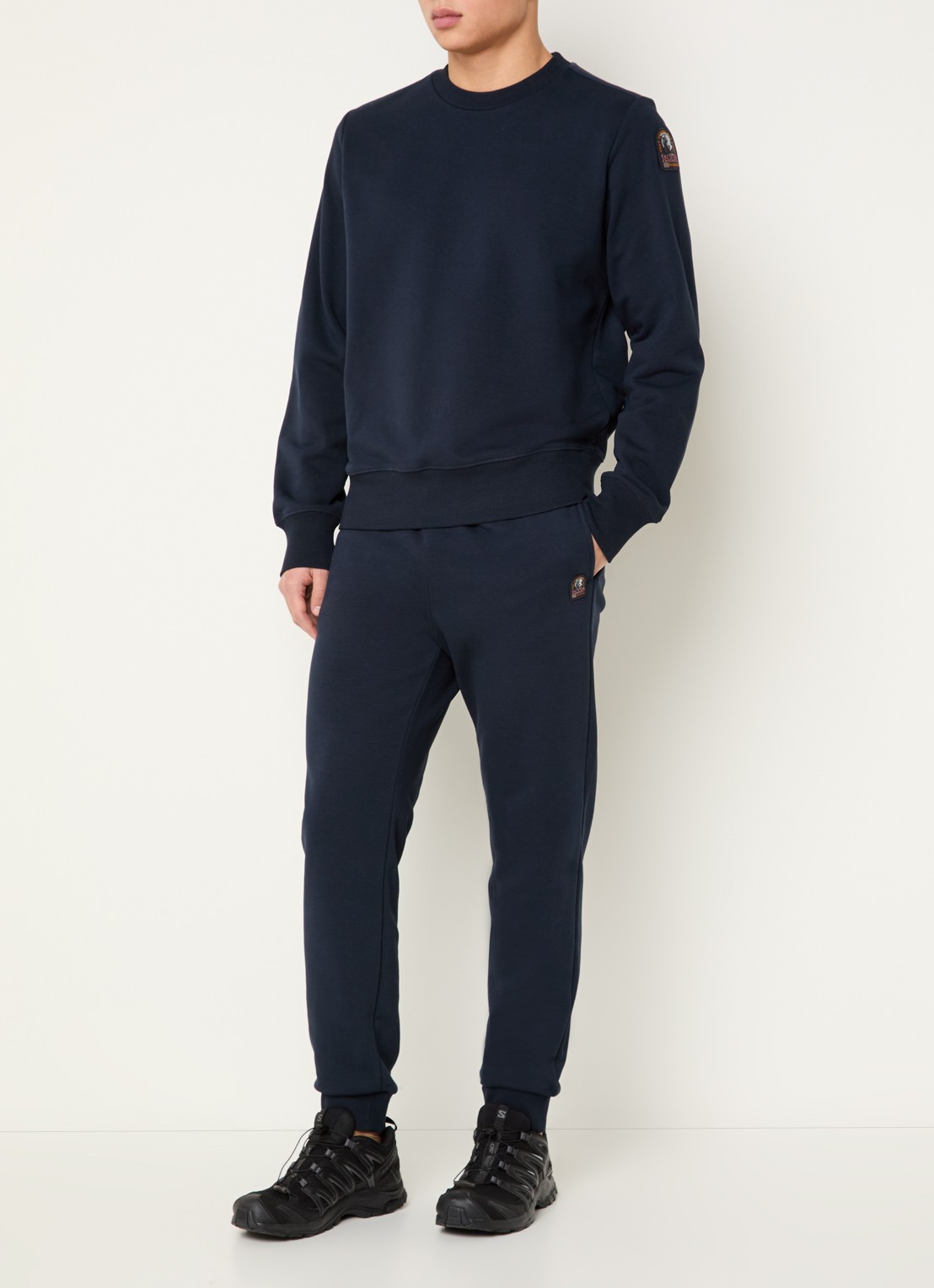 Parajumpers K2 sweater met logo - voorkant 3 donkerblauw
