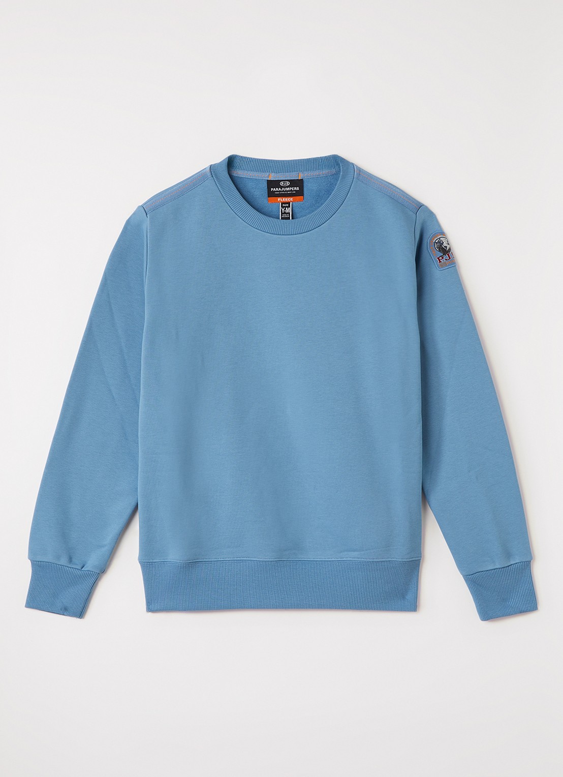 Parajumpers K2 sweater met ronde hals - voorkant staalblauw