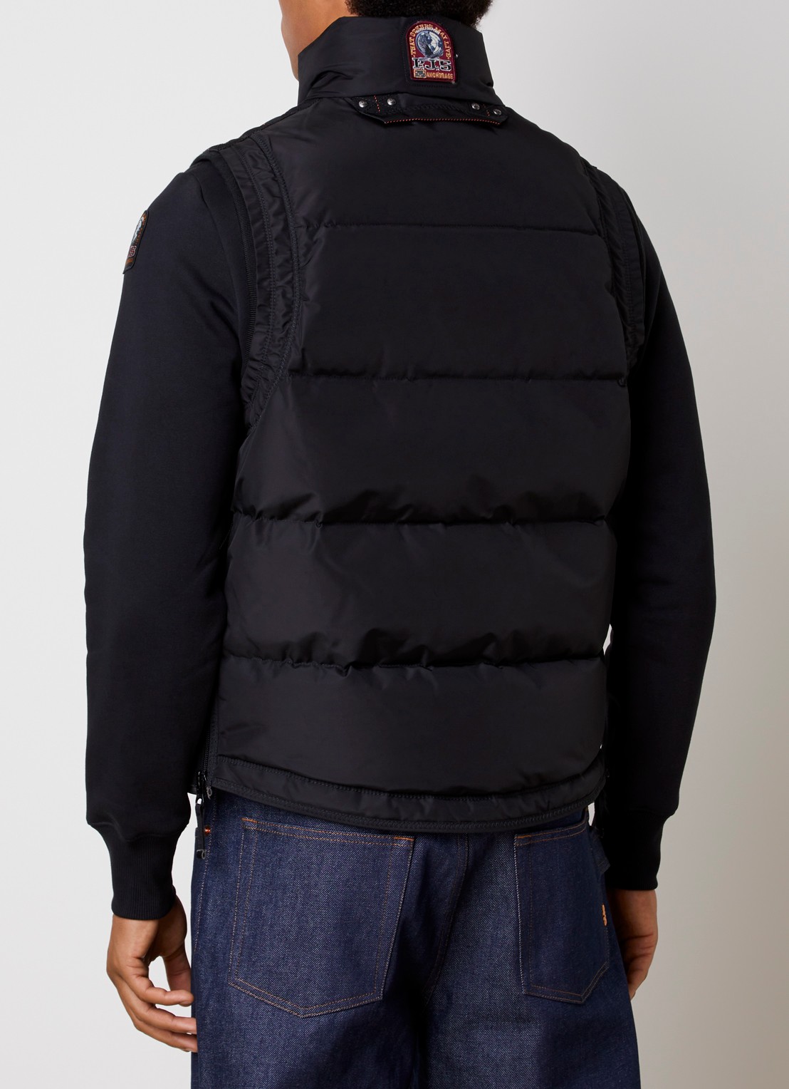 Parajumpers Kobuk bodywarmer met donsvulling - achterkant zwart