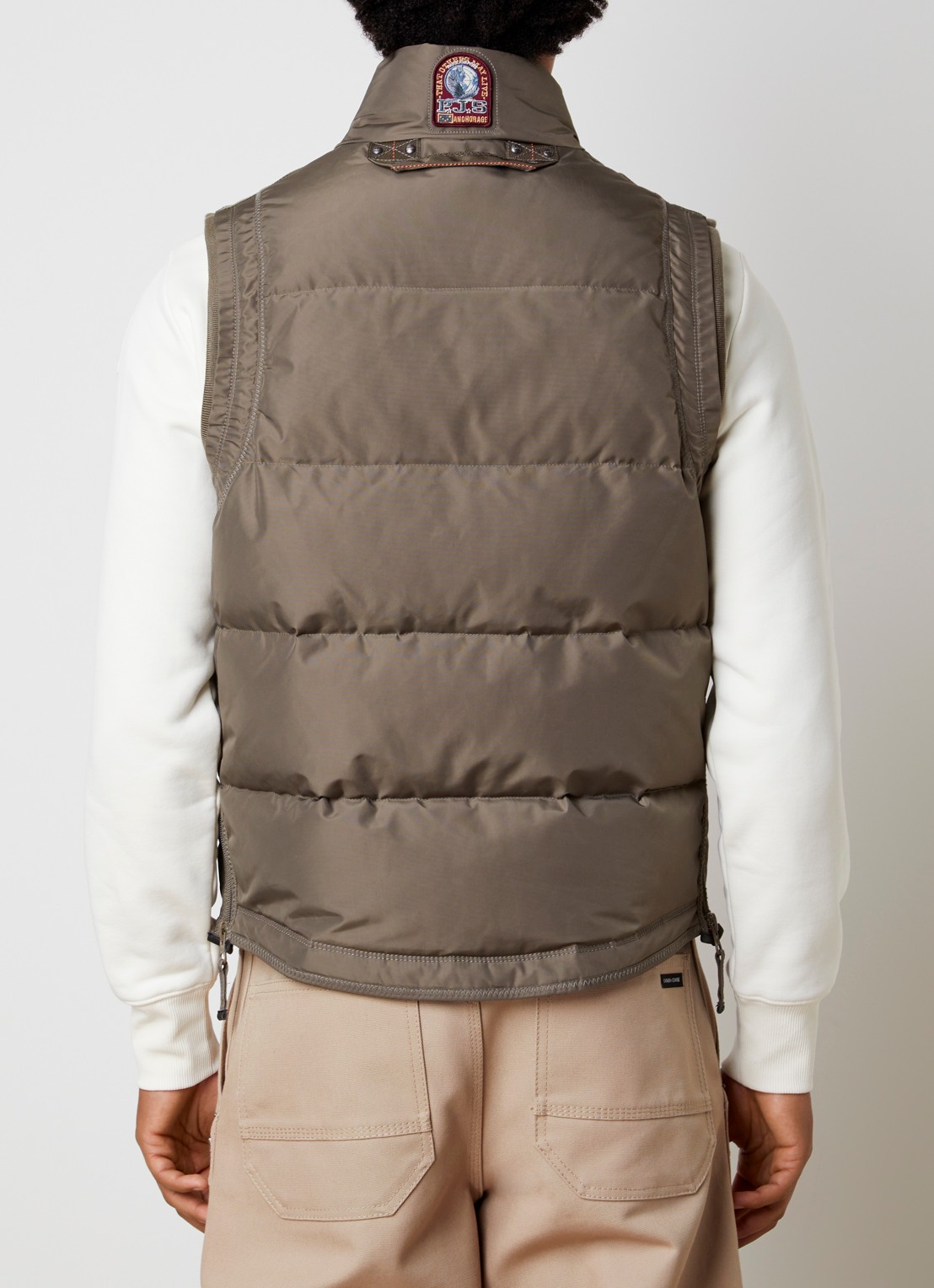 Parajumpers Kobuk bodywarmer met donsvulling - achterkant bronsgroen
