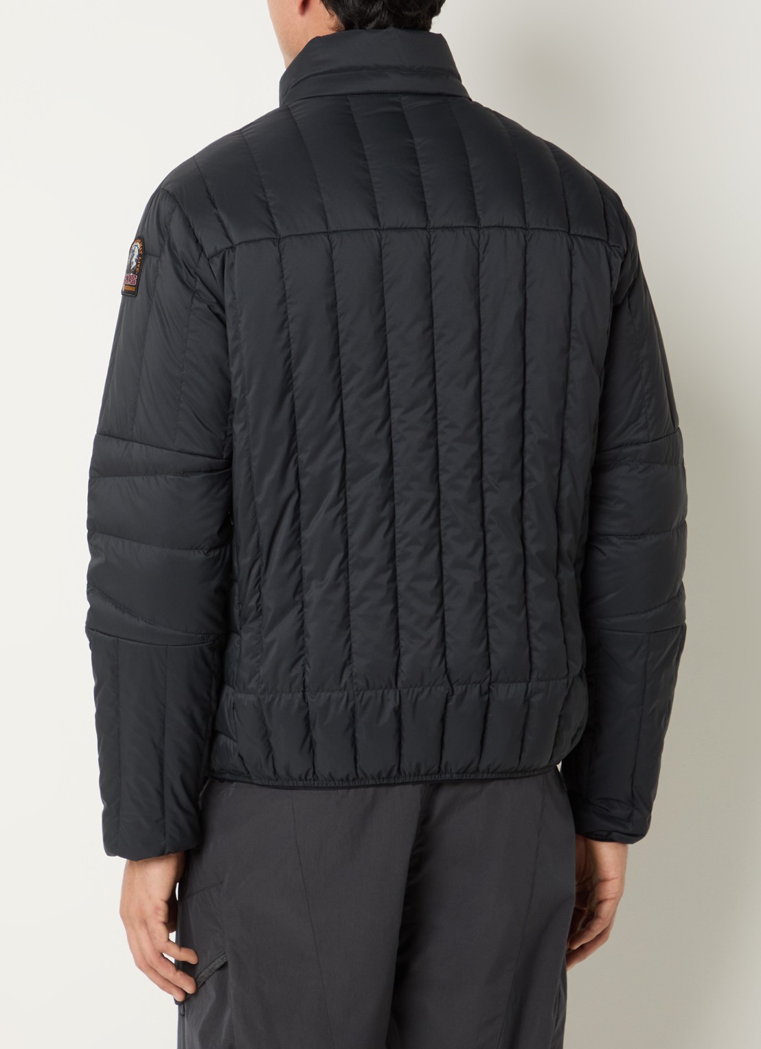 Parajumpers Kuon gewatteerd jack met donsvulling en ritszakken - achterkant zwart