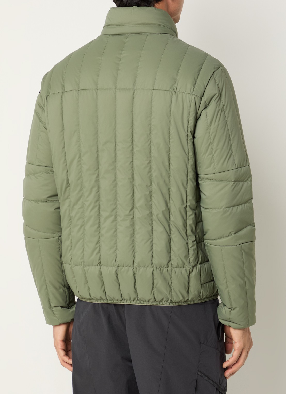 Parajumpers Kuon gewatteerd jack met donsvulling en ritszakken - achterkant 4 bronsgroen