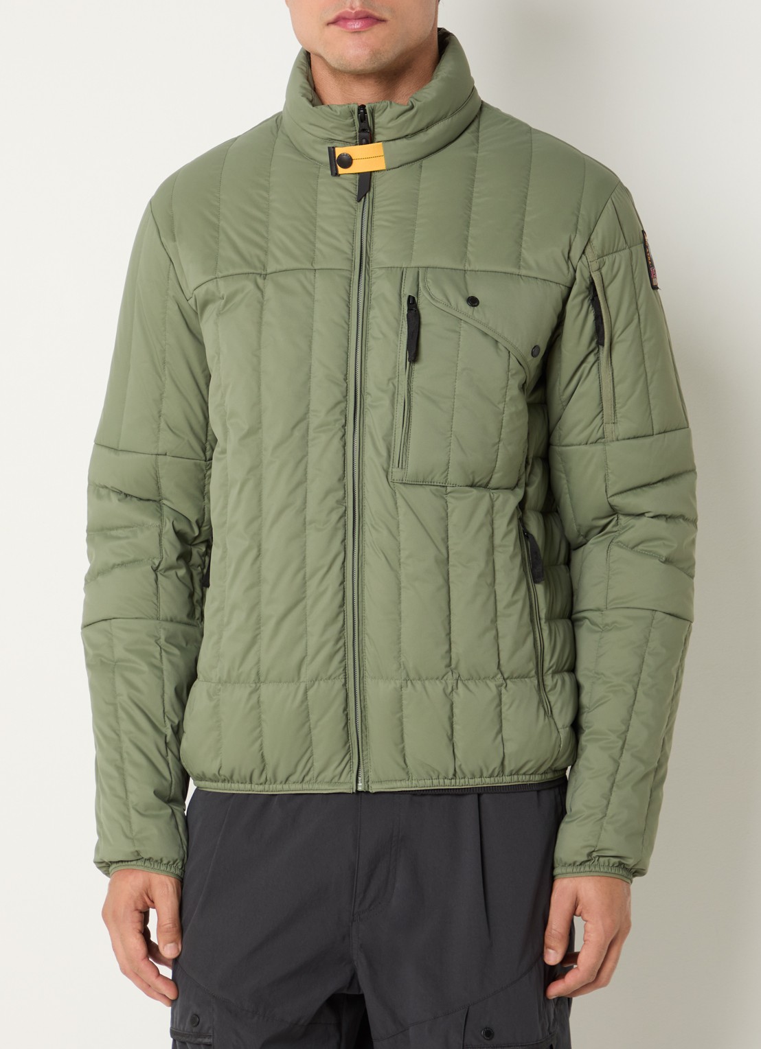 Parajumpers Kuon gewatteerd jack met donsvulling en ritszakken - detail 3 bronsgroen