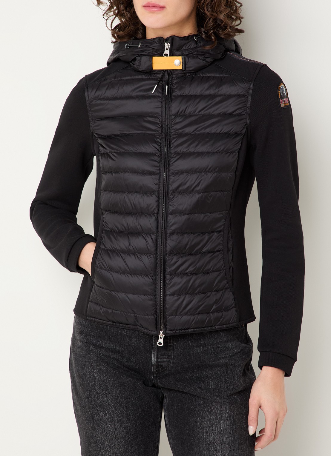 Parajumpers Kym gewatteerde jack met donsvulling en capuchon - detail 4 zwart
