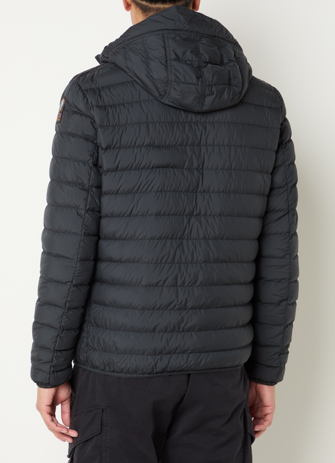 Parajumpers Last Minute gewatteerd jack met donsvulling en capuchon - achterkant 3 zwart