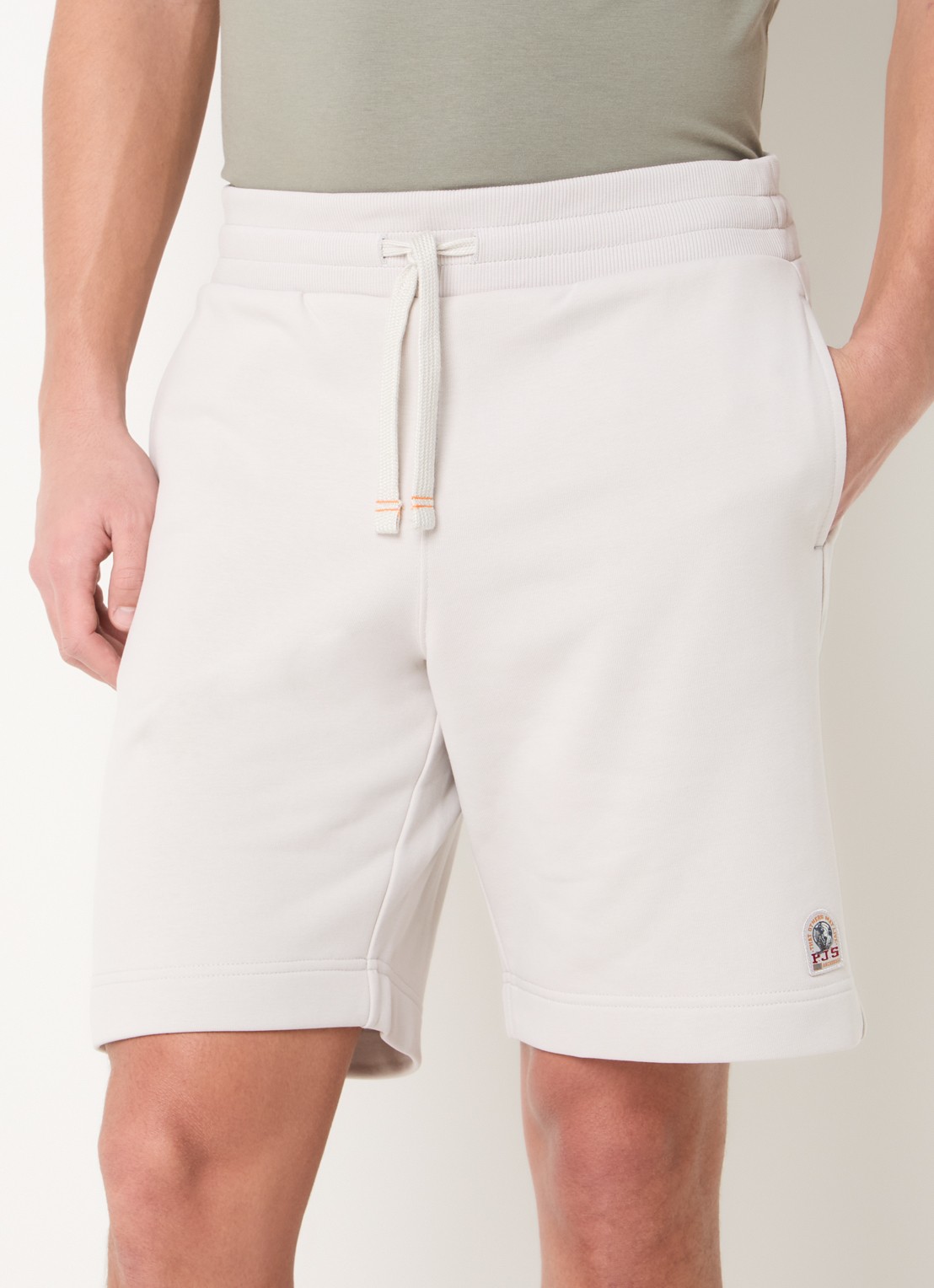 Parajumpers Loose fit korte broek met trekkoord en steekzakken - detail 2 beige