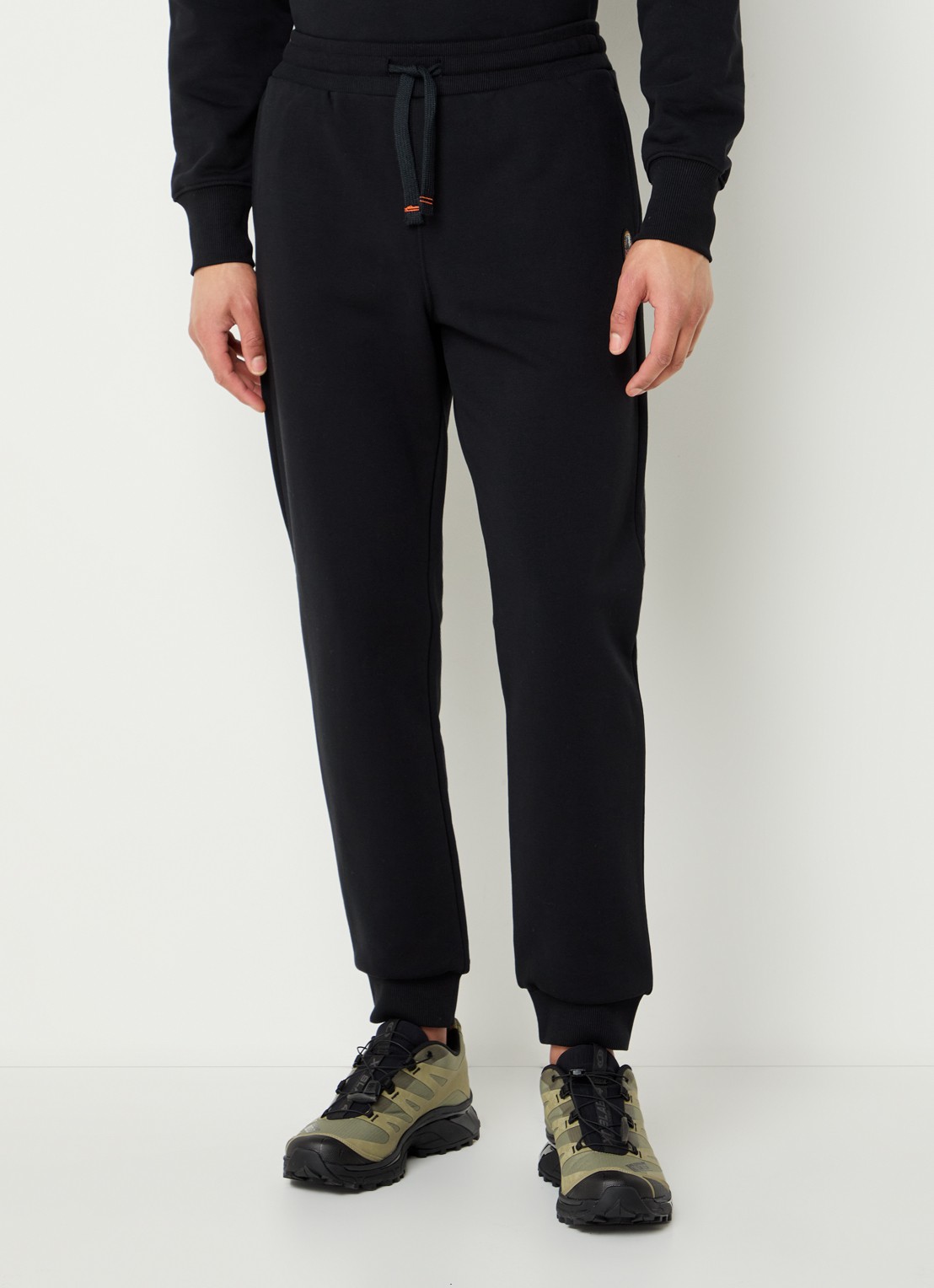 Parajumpers Makalu tapered fit joggingbroek met logo - detail 3 zwart