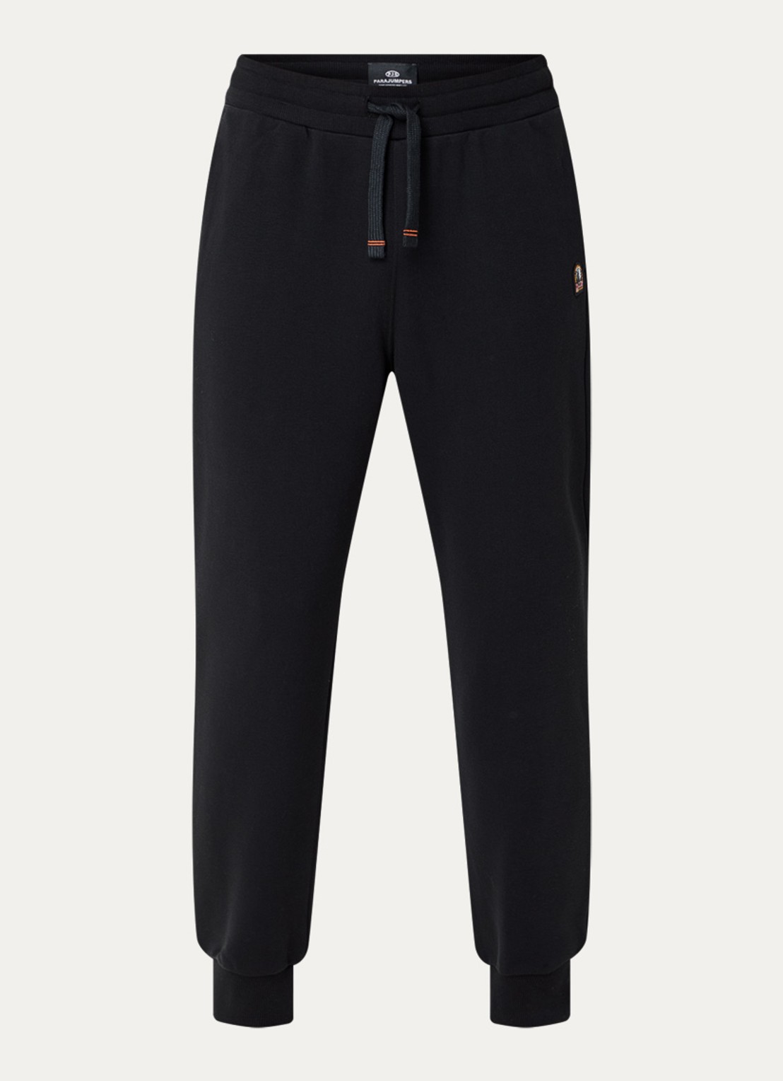 Parajumpers Makalu tapered fit joggingbroek met logo - voorkant zwart