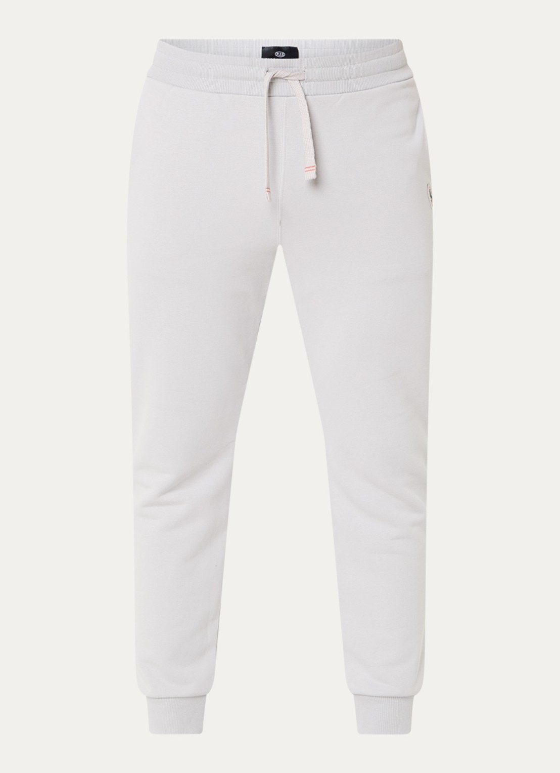 Parajumpers Makalu tapered fit joggingbroek met logo - voorkant 4 lichtgrijs
