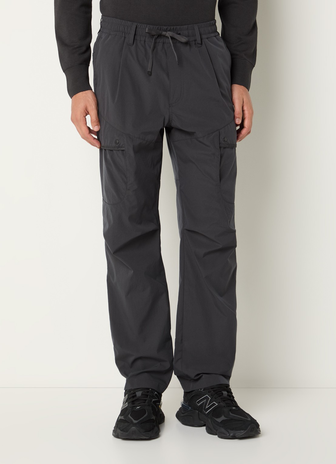 Parajumpers Mallaig straight fit cargobroek met steekzakken - detail 2 antraciet