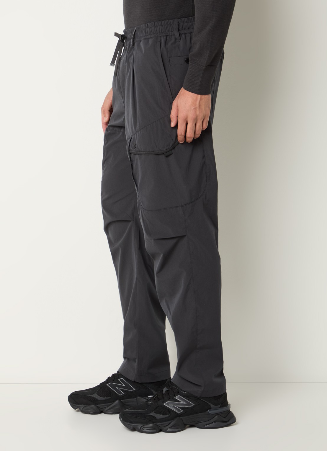 Parajumpers Mallaig straight fit cargobroek met steekzakken - detail 3 antraciet