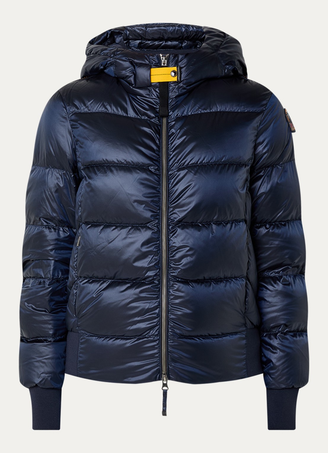 Parajumpers Mariah puffer jack met donsvulling en capuchon - voorkant 2 donkerblauw