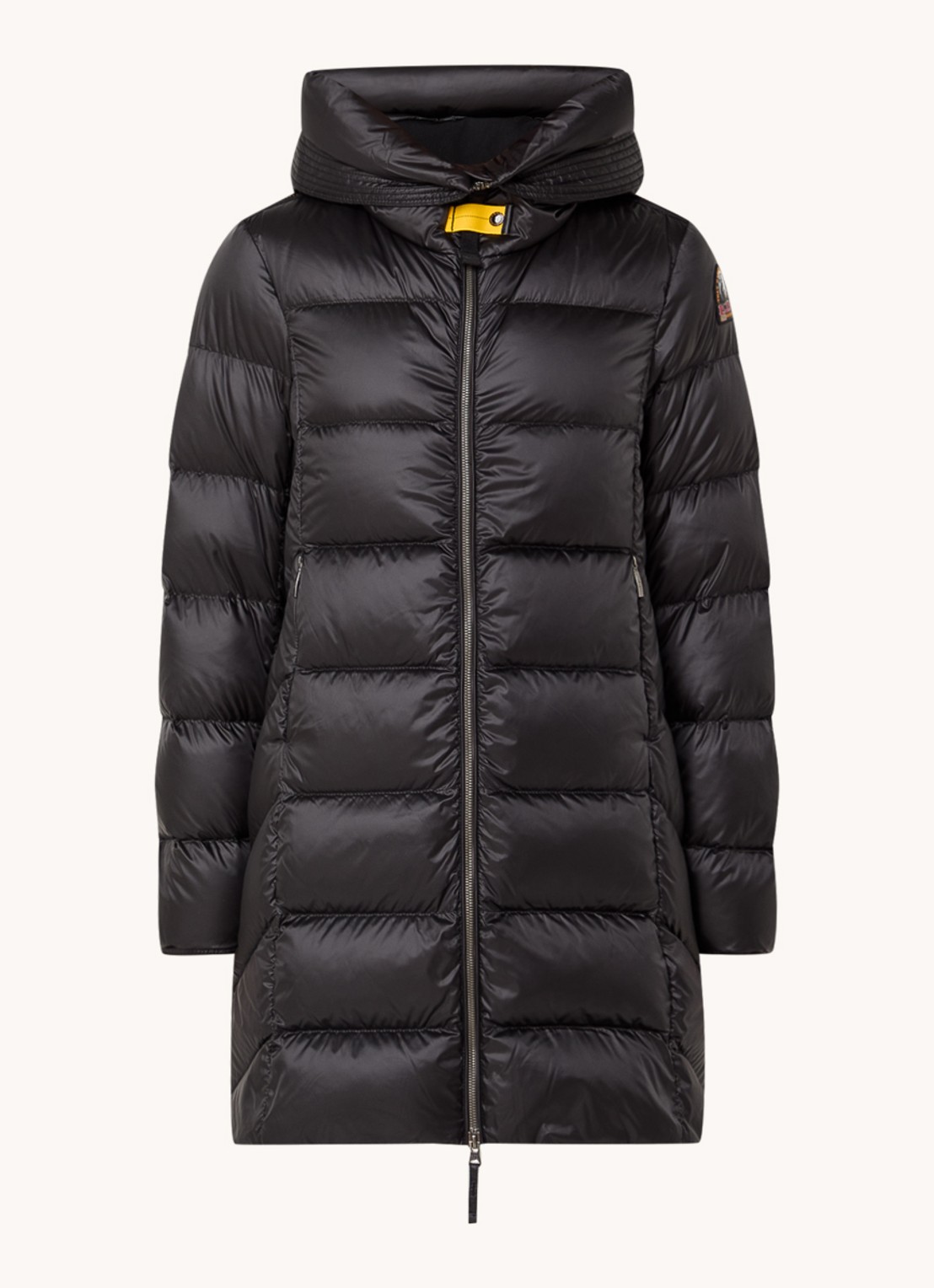 Parajumpers Marion gewatteerde jas met donsvulling en capuchon - voorkant 2 zwart