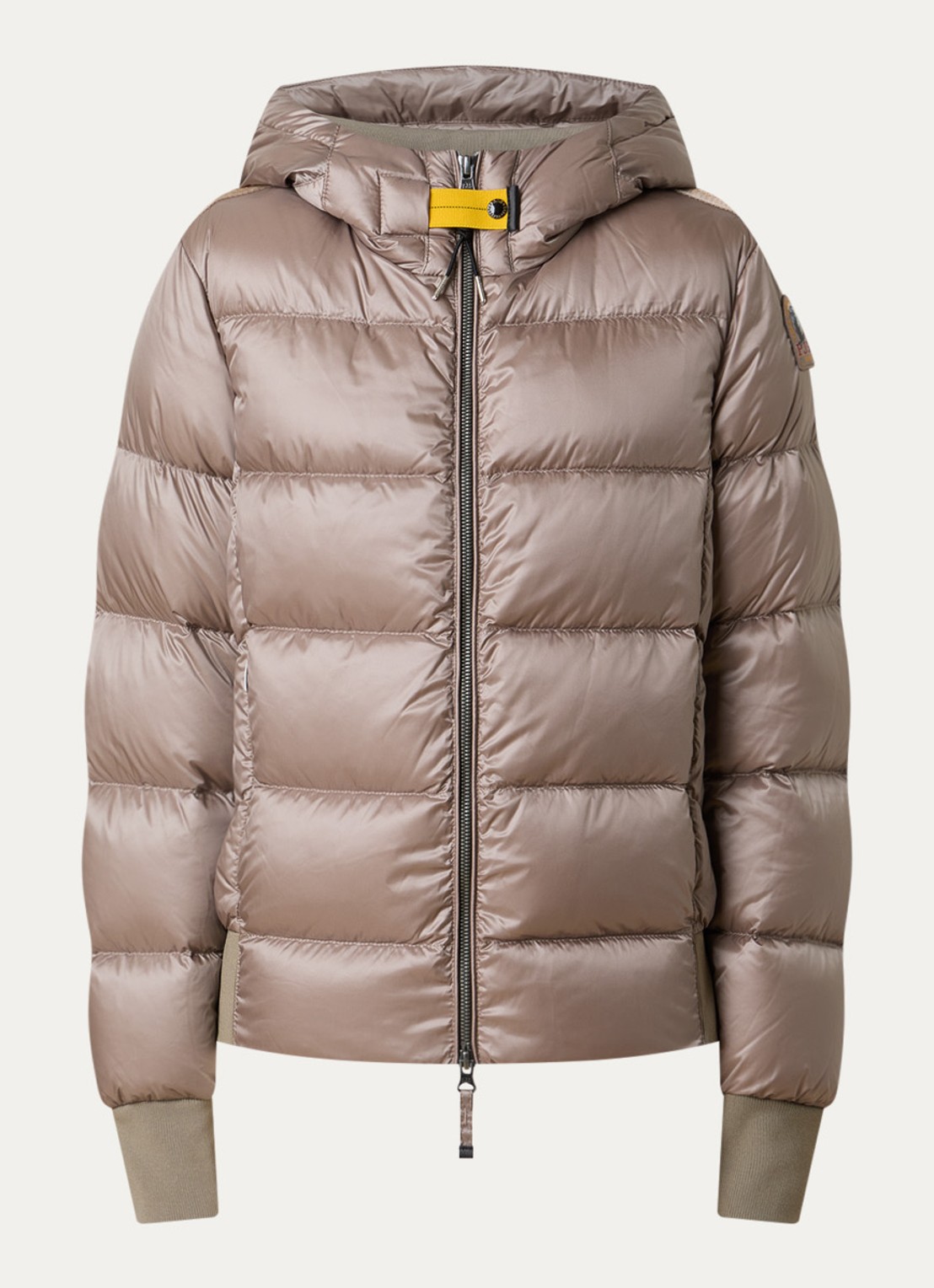 Parajumpers Marion puffer jack met donsvulling - voorkant donkerbeige