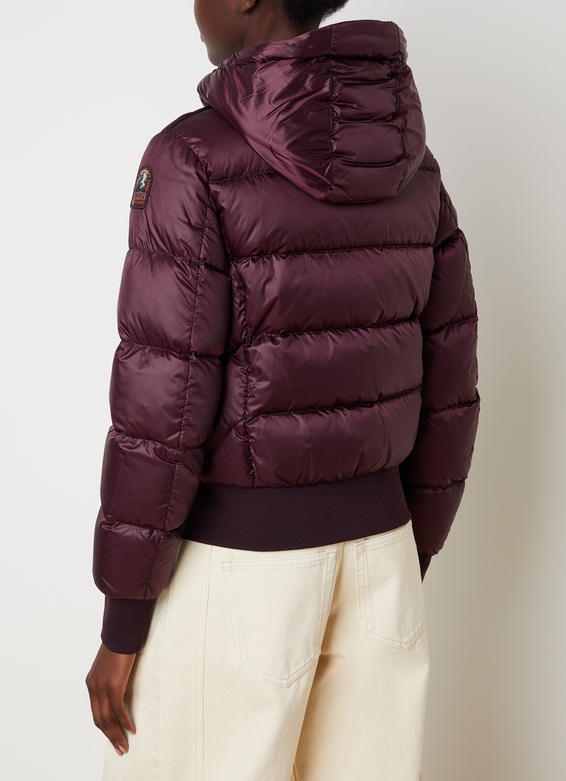 Parajumpers Marion puffer jack met donsvulling - achterkant 4 aubergine