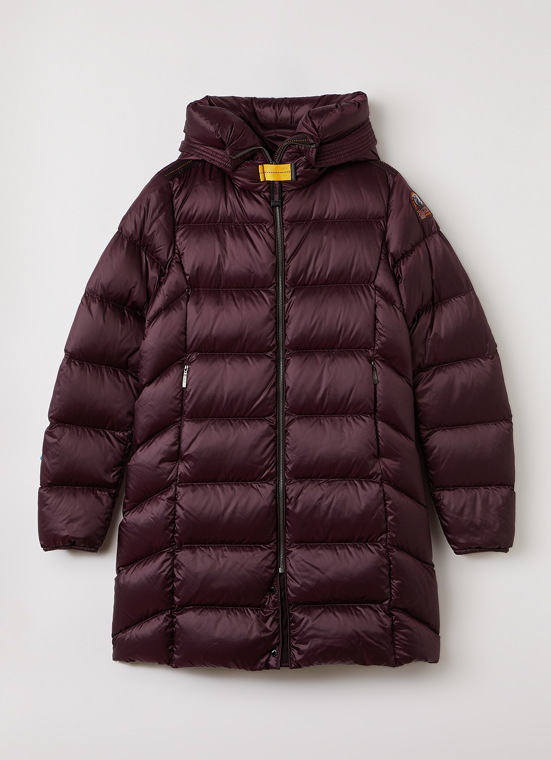 Parajumpers Marion puffer jack met donsvulling - voorkant bordeauxrood