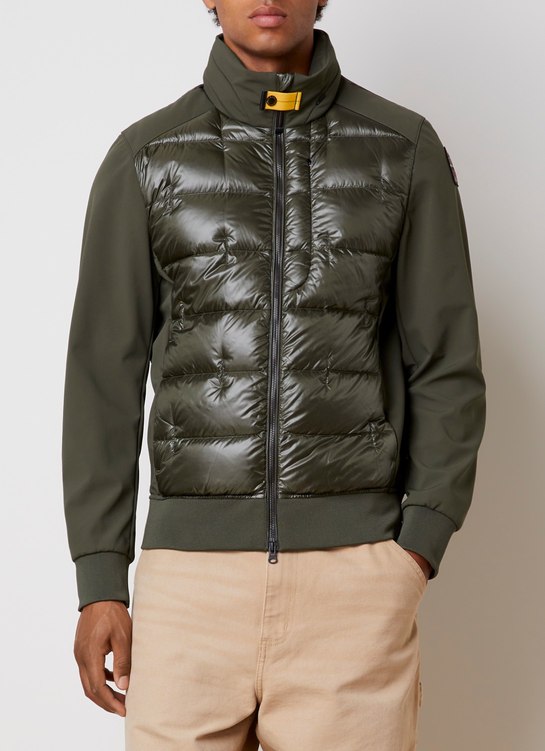 Parajumpers Matty gewatteerde jack met ritszakken - detail legergroen
