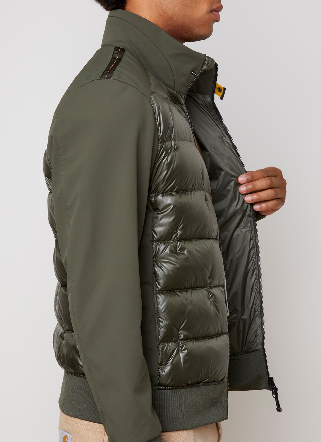 Parajumpers Matty gewatteerde jack met ritszakken - detail 2 legergroen