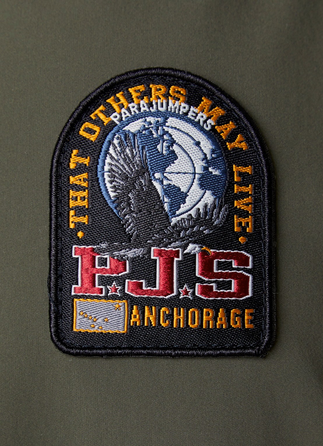Parajumpers Matty gewatteerde jack met ritszakken - detail 3 legergroen