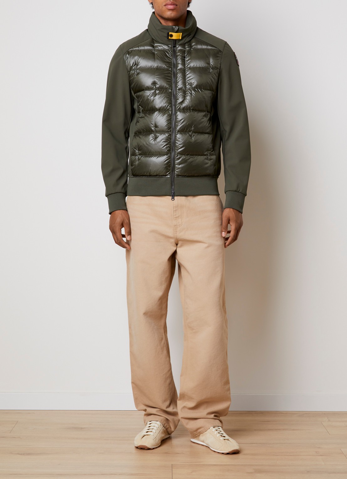 Parajumpers Matty gewatteerde jack met ritszakken - voorkant 6 legergroen