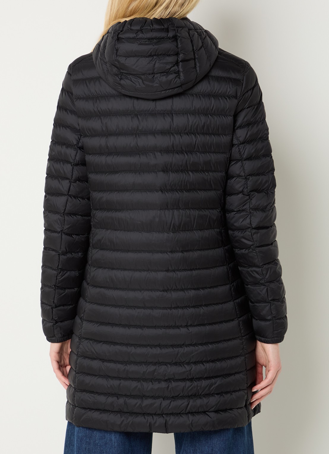 Parajumpers Meredith puffer jas met donsvulling en capuchon - achterkant zwart