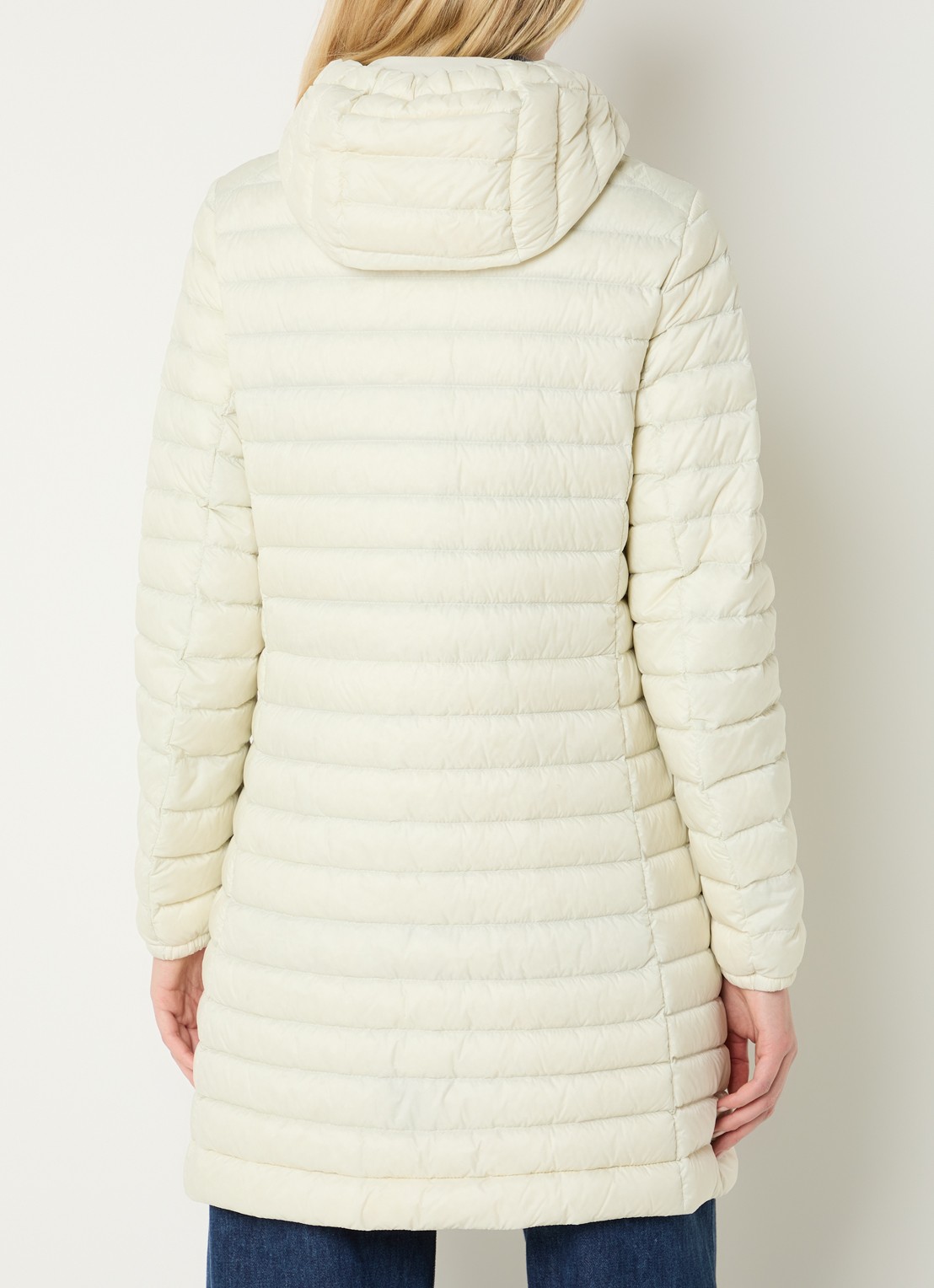 Parajumpers Meredith puffer jas met donsvulling en capuchon - achterkant creme