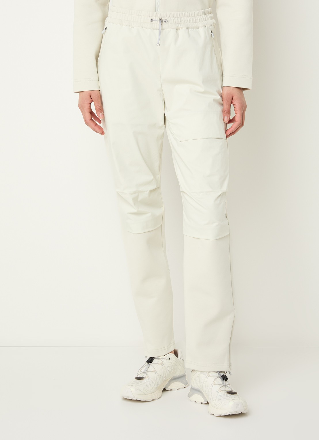 Parajumpers Mildrade high waist slim fit joggingsbroek met steekzakken - detail 4 ivoor